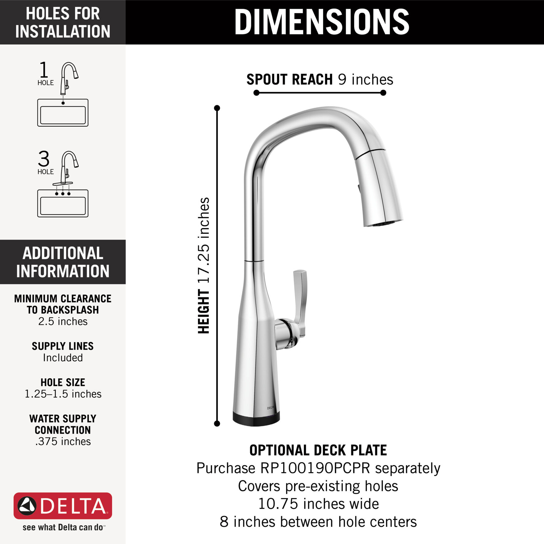 Touch2O Pull-Down Kitchen 1L w/ Voice, image 1