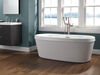 60" x 32" Freestanding Tub with Integrated Waste and Overflow