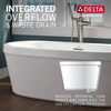 60" x 32" Freestanding Tub with Integrated Waste and Overflow