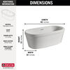 60" x 32" Freestanding Tub with Integrated Waste and Overflow