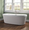 60" x 32" Freestanding Tub with Integrated Waste and Overflow