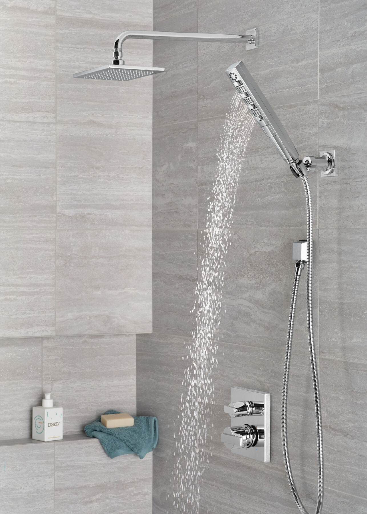 Single-Setting Raincan Shower Head, image 4