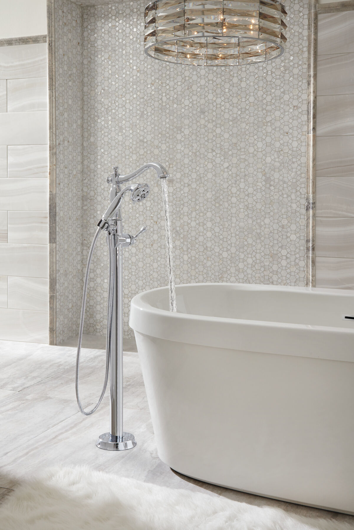 60" x 32" Freestanding Tub with Integrated Waste and Overflow, image 16