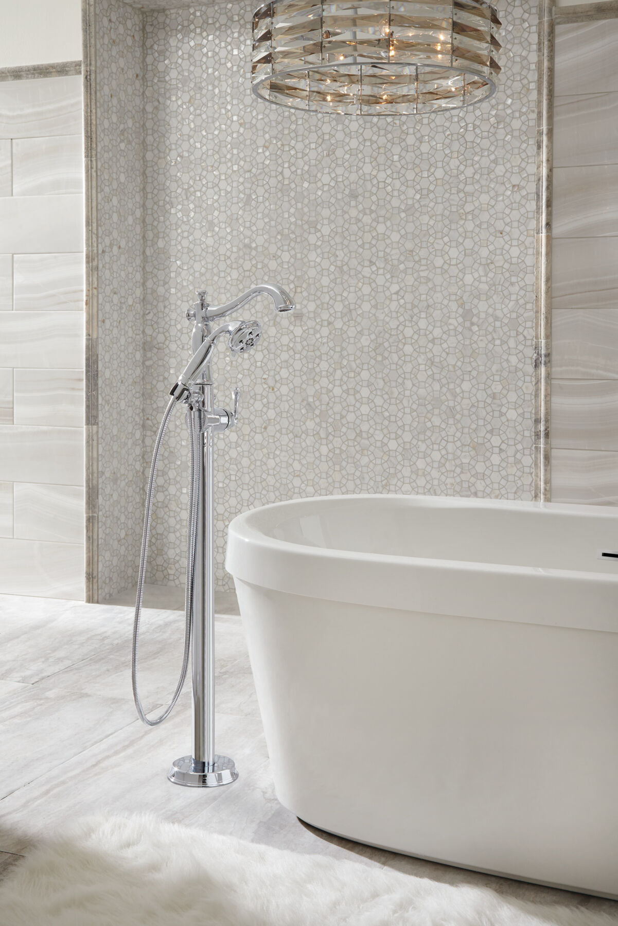 60" x 32" Freestanding Tub with Integrated Waste and Overflow, image 17