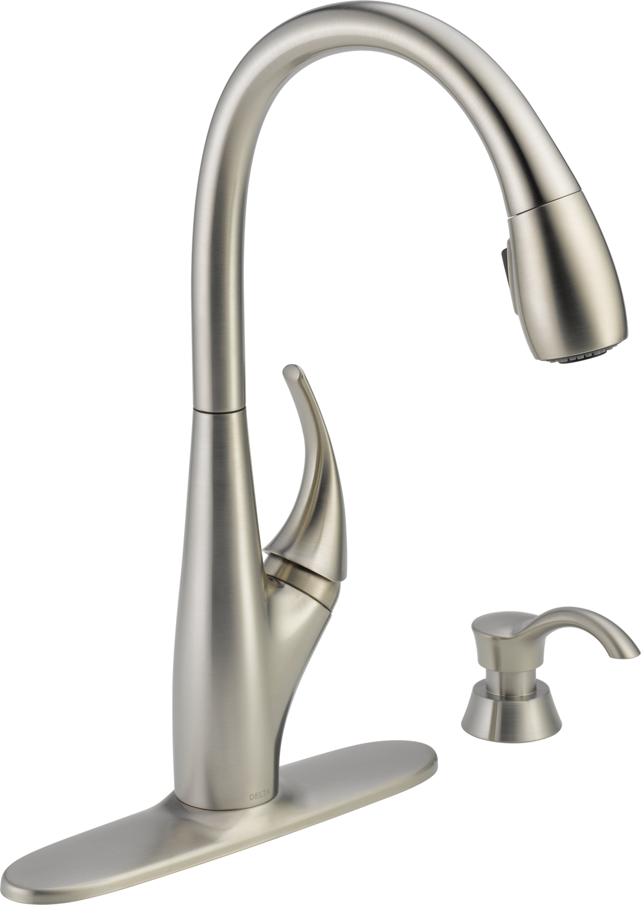 Single Handle Pull-Down Kitchen Faucet, image 1