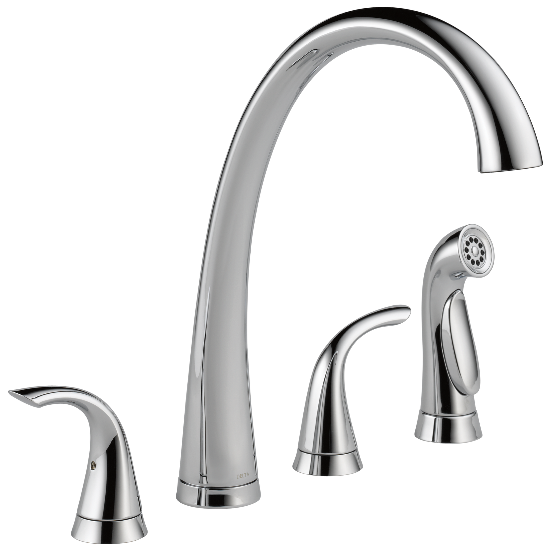 Two Handle Widespread Kitchen Faucet with Spray