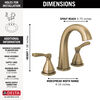 Two Handle Widespread Bathroom Faucet (Recertified)