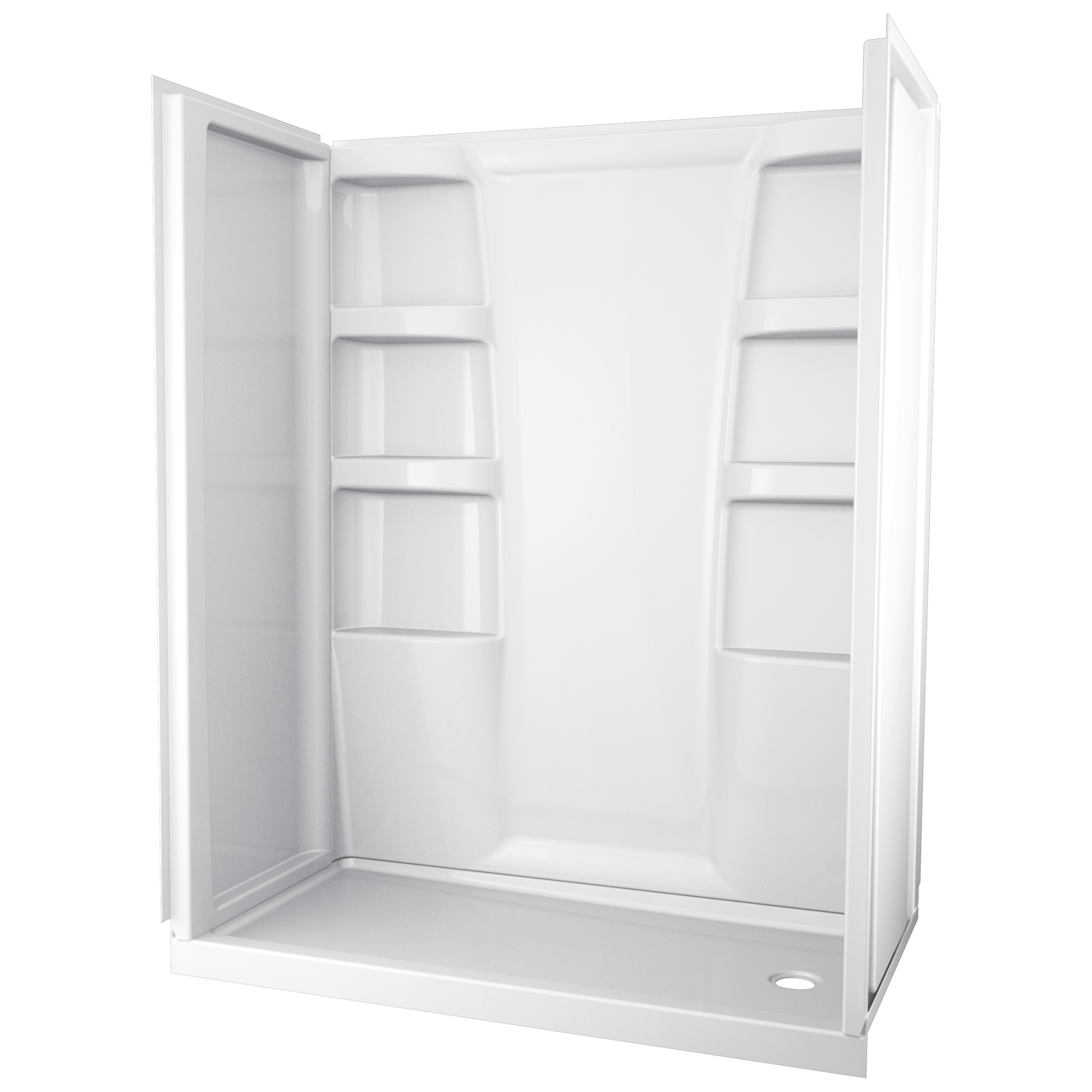 ProCrylic 60 in. x 30 in. Shower Base Right Drain, image 1