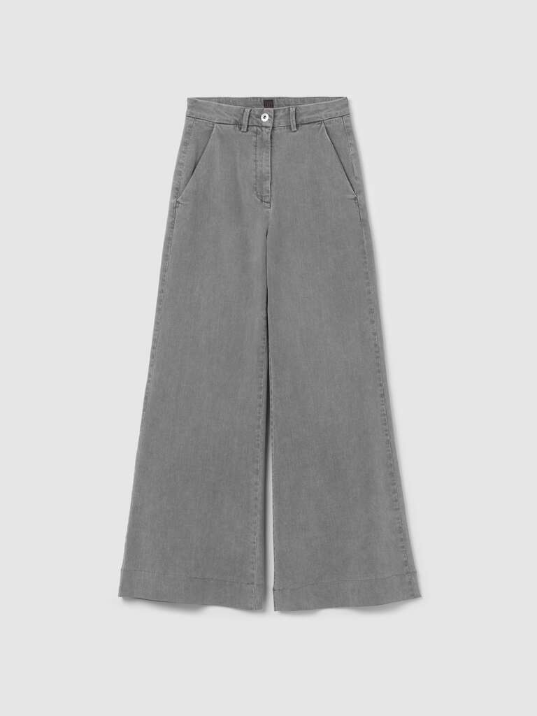 Jeans palazzo a gamba larga Grigio chiaro
