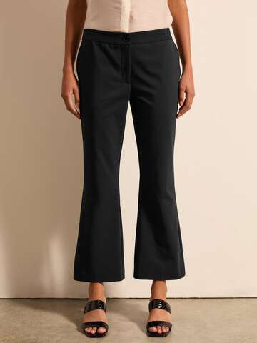Pantalone flare fit cropped Nero_1