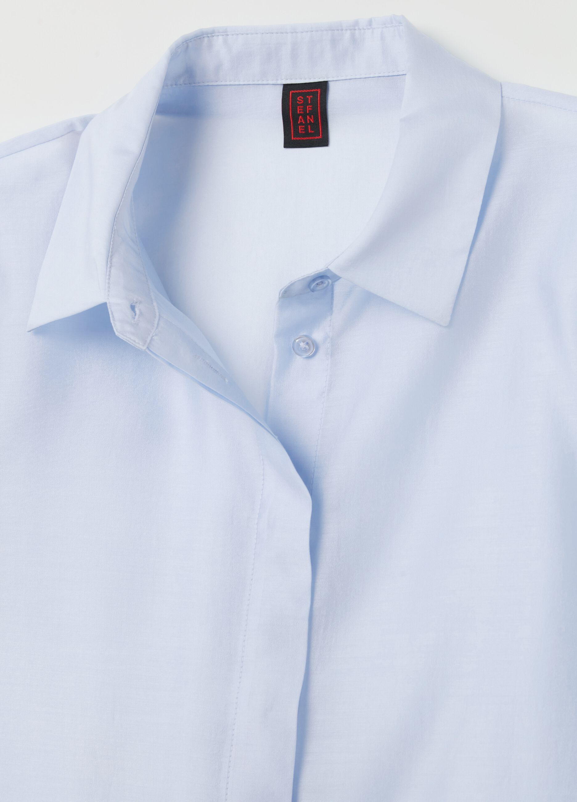 Camicia con maniche corte Blu chiaro