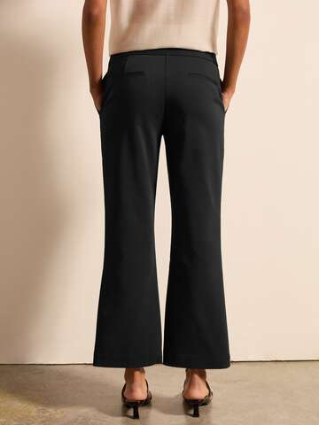 Pantalone flare fit cropped Nero_3