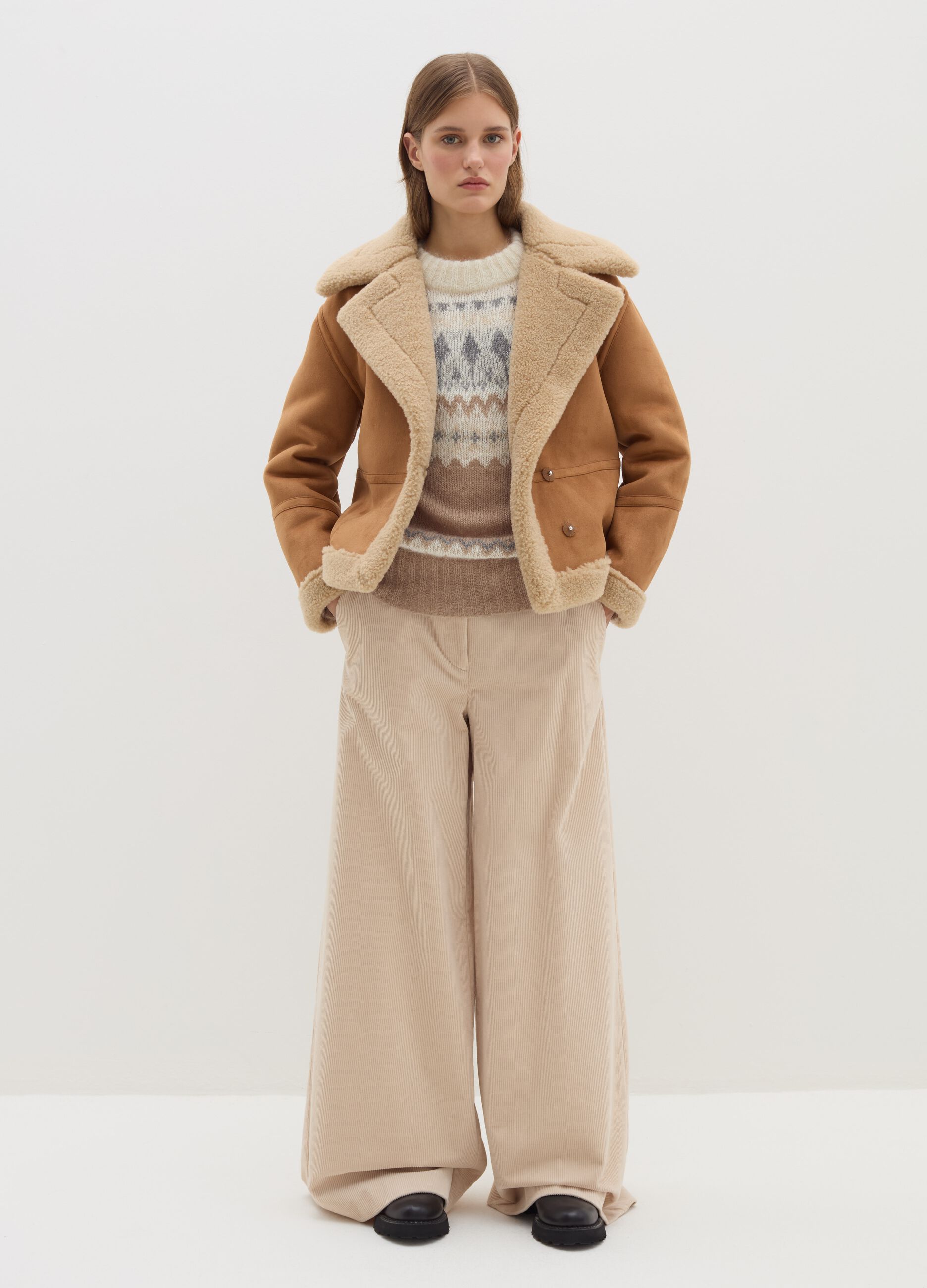 Stefanel Montone con interno in shearling