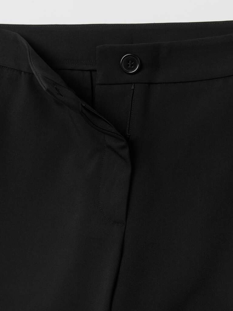 Pantalone flare fit cropped Nero