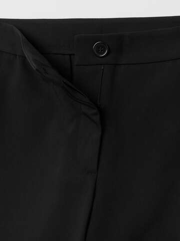 Pantalone flare fit cropped Nero_5