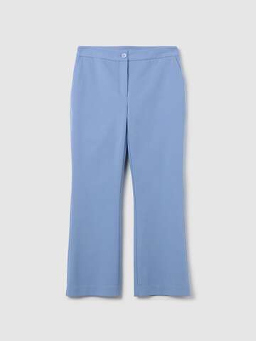 Pantalone flare fit cropped Blu chiaro_4