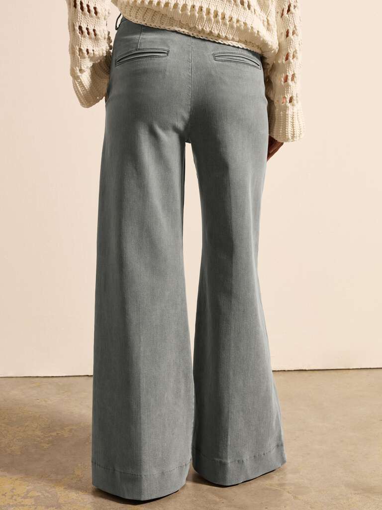 Jeans palazzo a gamba larga Grigio chiaro