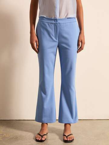 Pantalone flare fit cropped Blu chiaro_1