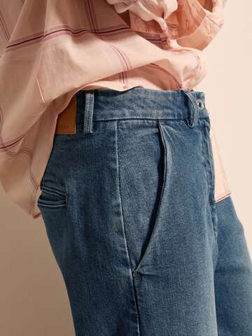 Jeans palazzo a gamba larga Lavaggio medio_2