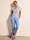 Pantalone flare fit cropped Blu chiaro