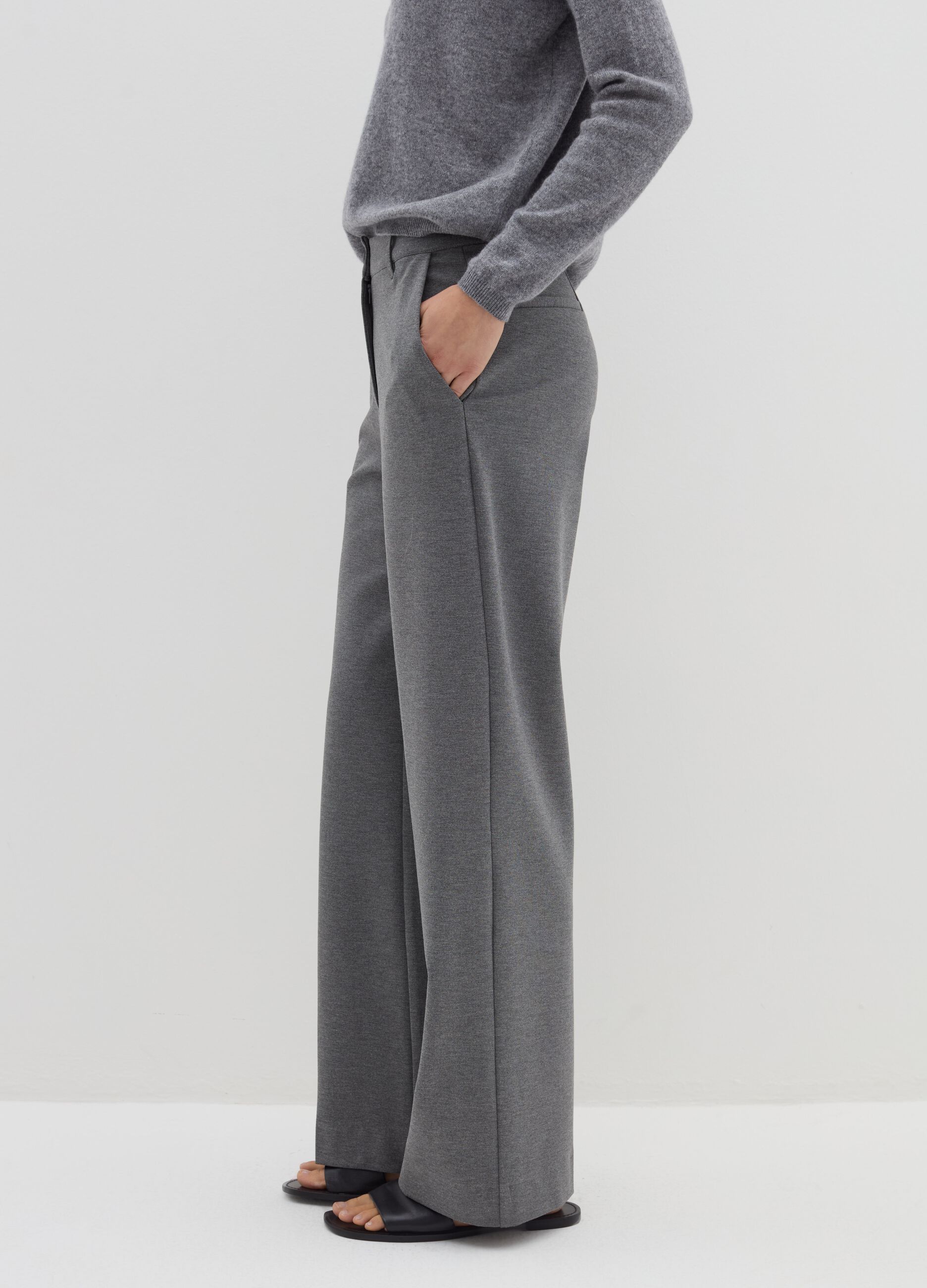 Pantaloni Donna Cargo Wide Leg Straight e Classici Stefanel Italy