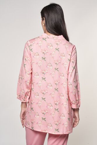 4 - Pink Floral Printed Top, image 4