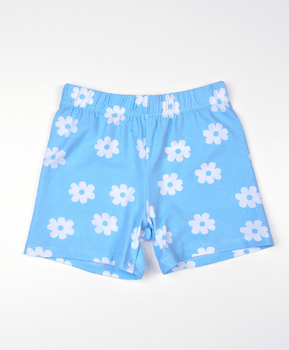 Short nina biker floreadas TRICOT