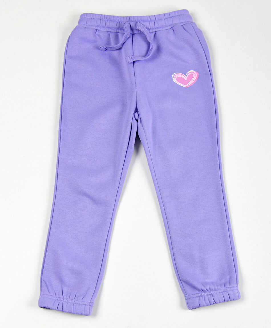 Pantalon de buzo nina corazon TRICOT