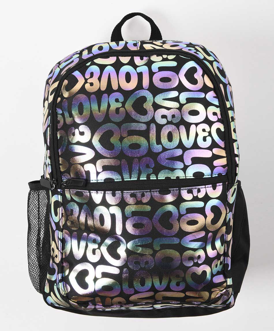 Mochila escolar letras brillantes TRICOT