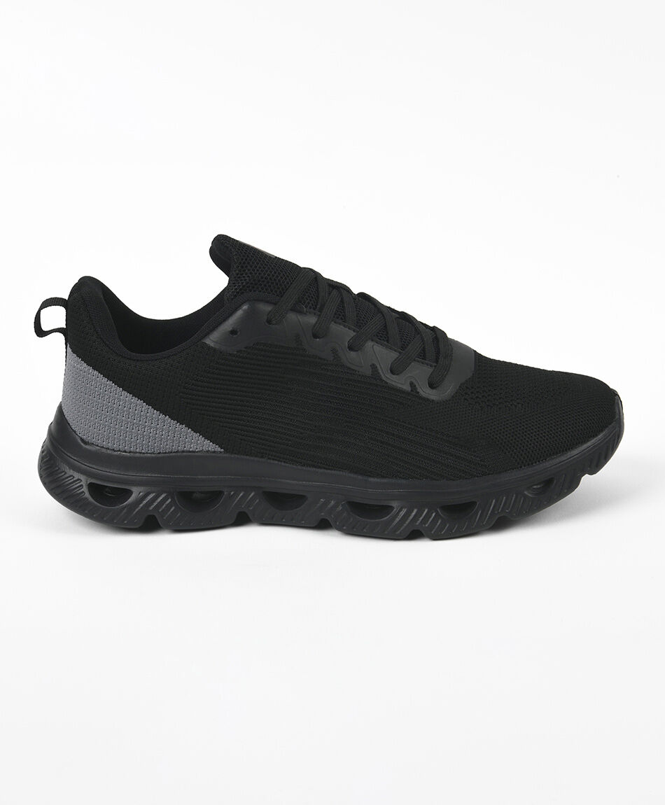 Zapatilla hombre deportiva malla plataforma TRICOT