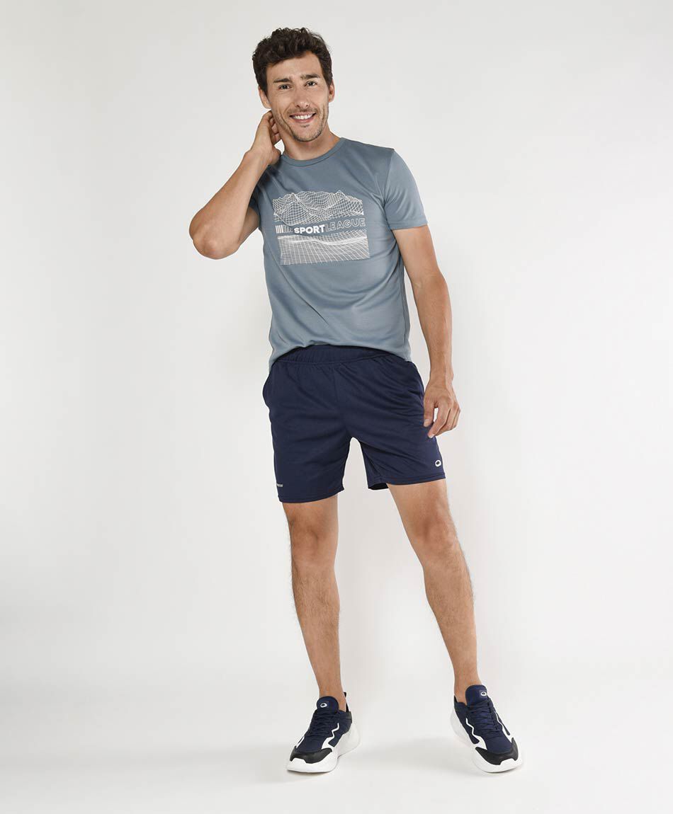 Short deportivo hombre tejido texturizado TRICOT