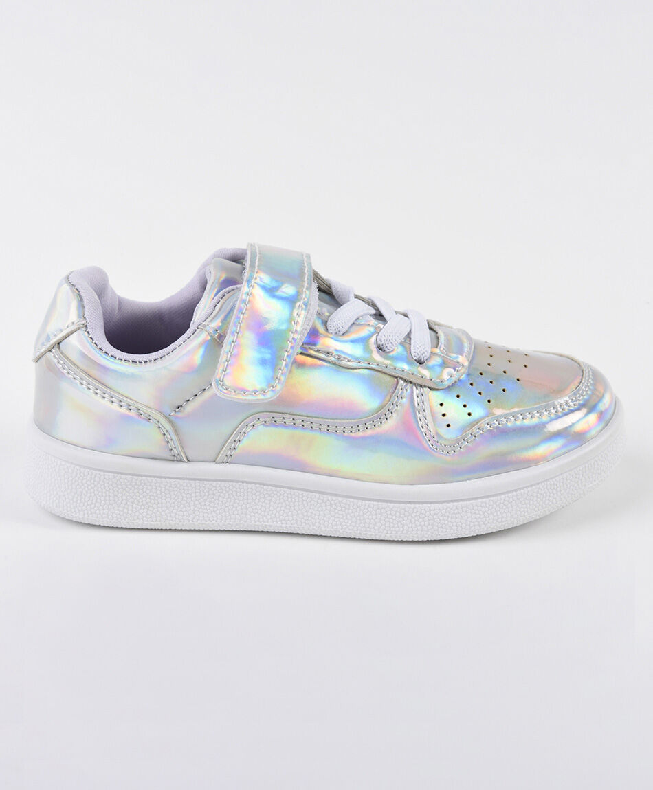 Zapatillas infantil iridiscente TRICOT