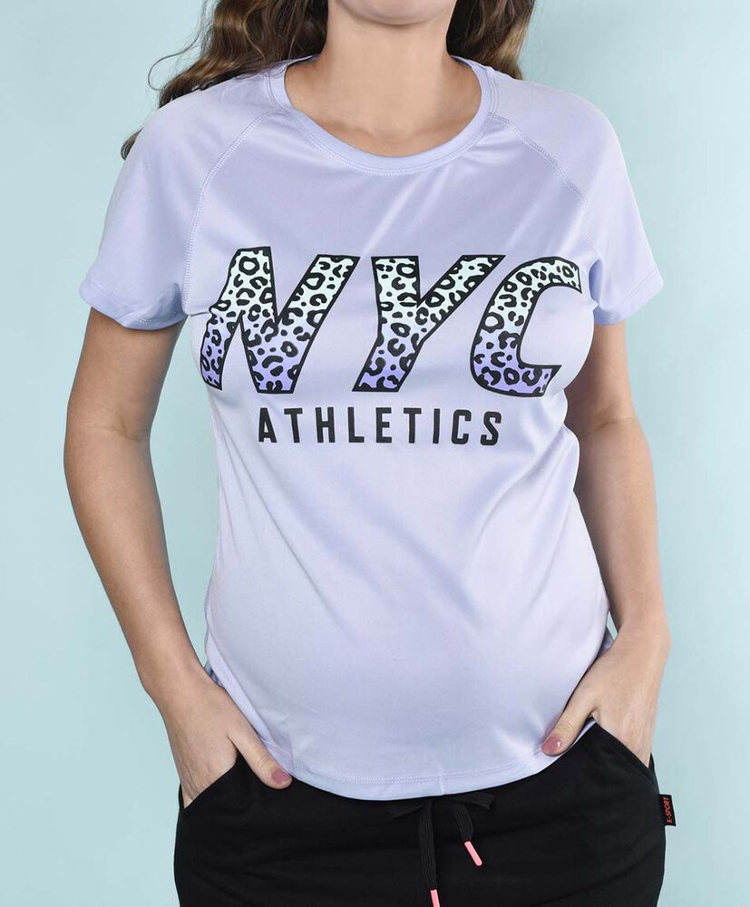 Polera deportiva manga corta cuello redondo Polera deportiva manga corta cuello redondo