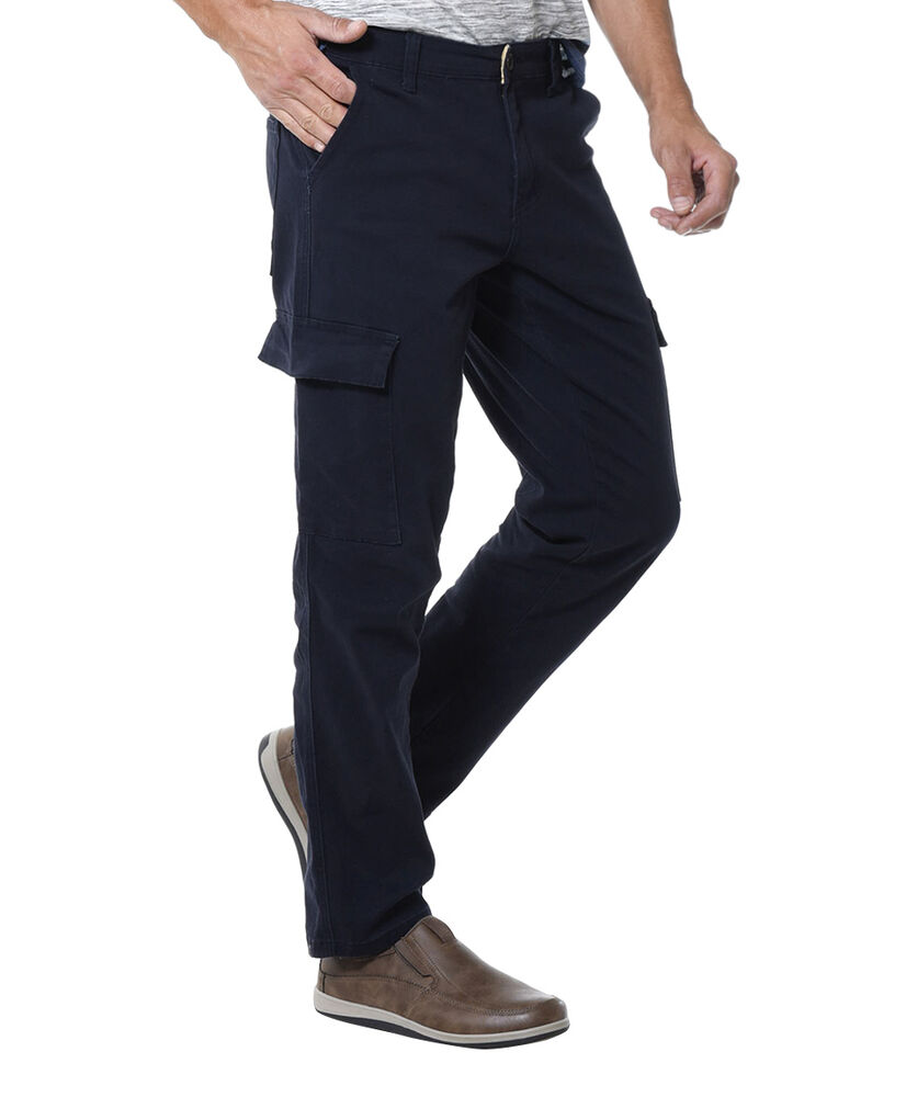 Pantalon cargo gabardina