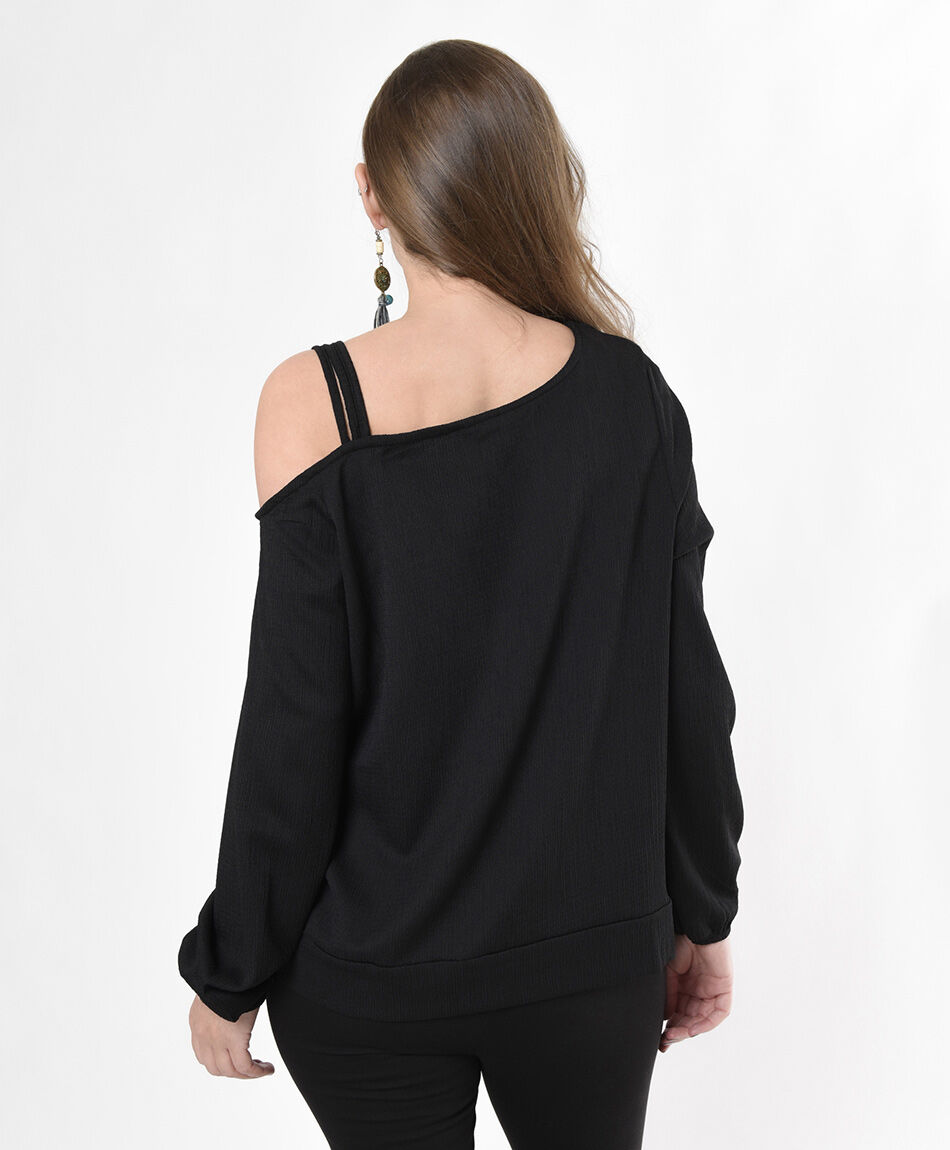 Polera mujer hombro descubierto TRICOT