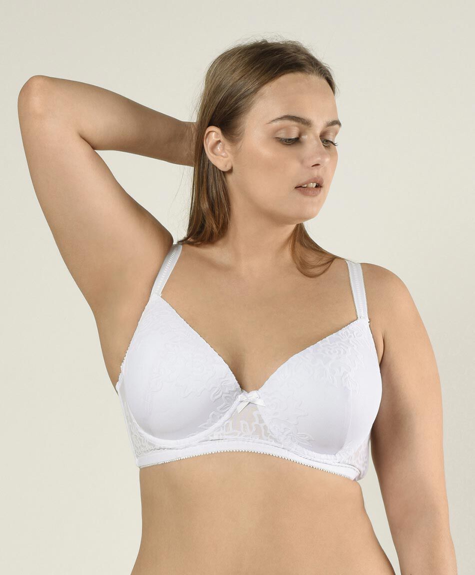 Sosten mujer liso con encajes TRICOT
