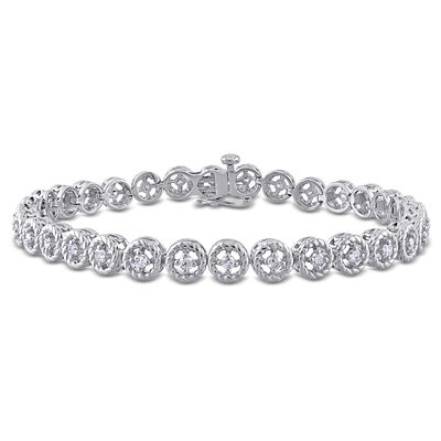 Diamond Tennnis Bracelet 1ctw in Sterling Silver