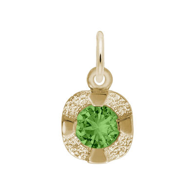 May Birthstone Petite Charm in 10k Yellow Gold
