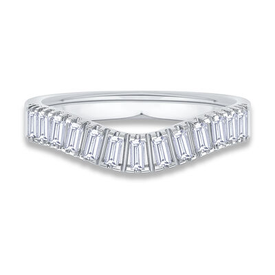Baguette-Cut .33ctw. Diamond Illumina Contour Band in 14k White Gold