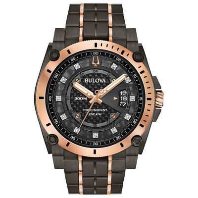 Bulova Men's High Precision Quartz Diamond Watch 98D149