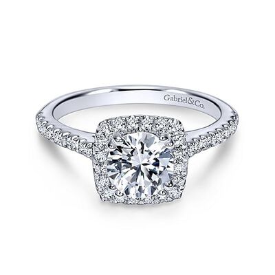 Gabriel & Co. "Lyla" 14k White Gold Round Diamond Setting ER6872W44JJ