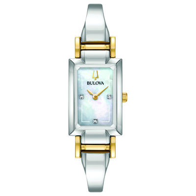 Bulova Ladies' Stainless Steel Classic Diamond Watch 98P188
