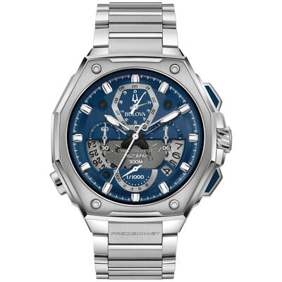 Bulova Men's High Precision Quartz Watch in Stainless Steel 96B349