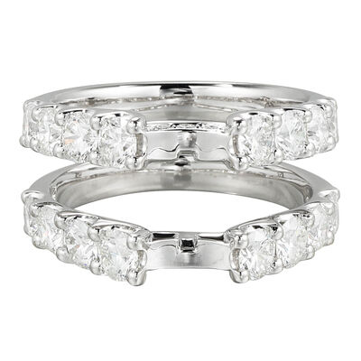 Brilliant-Cut 2 1/3ctw. Diamond Cathedral Insert in 14k White Gold