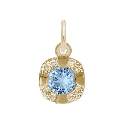 December Birthstone Petite Charm in 10k Yellow Gold