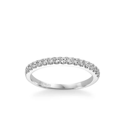 Skyler. Artcarved Diamond Matching Wedding Band in 14k White Gold