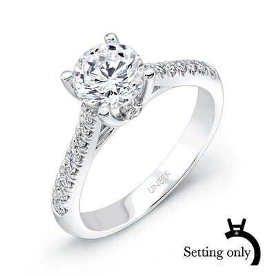 Uneek Diamond 0.25ctw. Round Semi-Mount in 14K White Gold SWS120