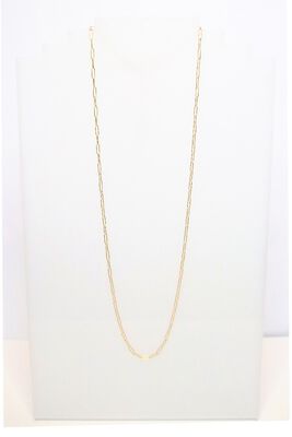 Diamond Cut Paperclip Gold Filled Mask Chain
