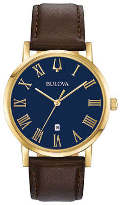 Bulova Men's Gold-Tone American Clipper Watch 97B177