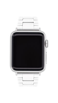 Coach Ladies' White Ceramic Apple Watch Bracelet 14700035
